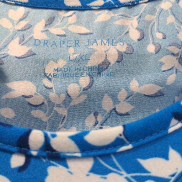 NWT Draper James Womens Ditsy Floral Sleep Dress Size L/XL Blue Sleeveless - Picture 5 of 10